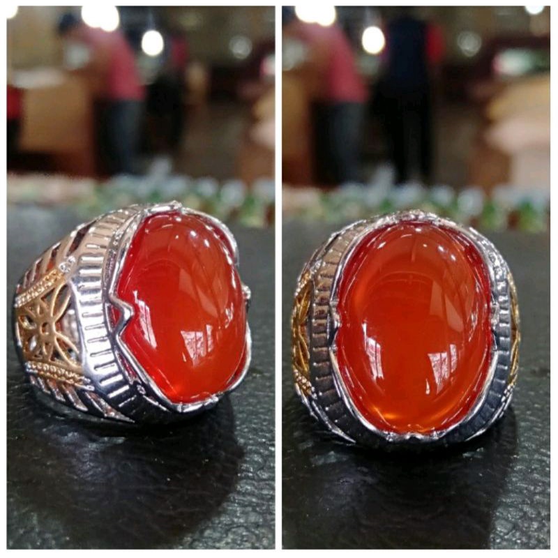 Cincin Batu Akik Chalcedony Sulaiman
