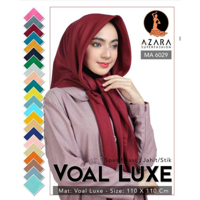 Segiempat voal luxe (10 pcs)