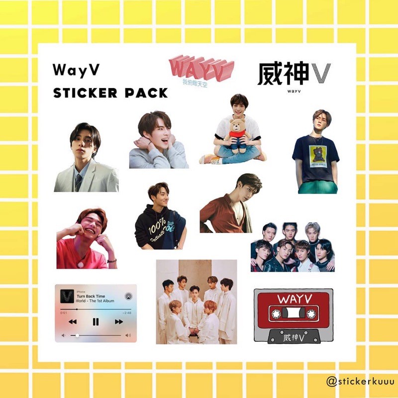 

STICKER SET KPOP - WAYV | STIKER VYNIL MATTE LAPTOP CASE HP TUMBLR AESTHETIC ANTI AIR WATERPROOF KPOP CPOP WAYV MURAH