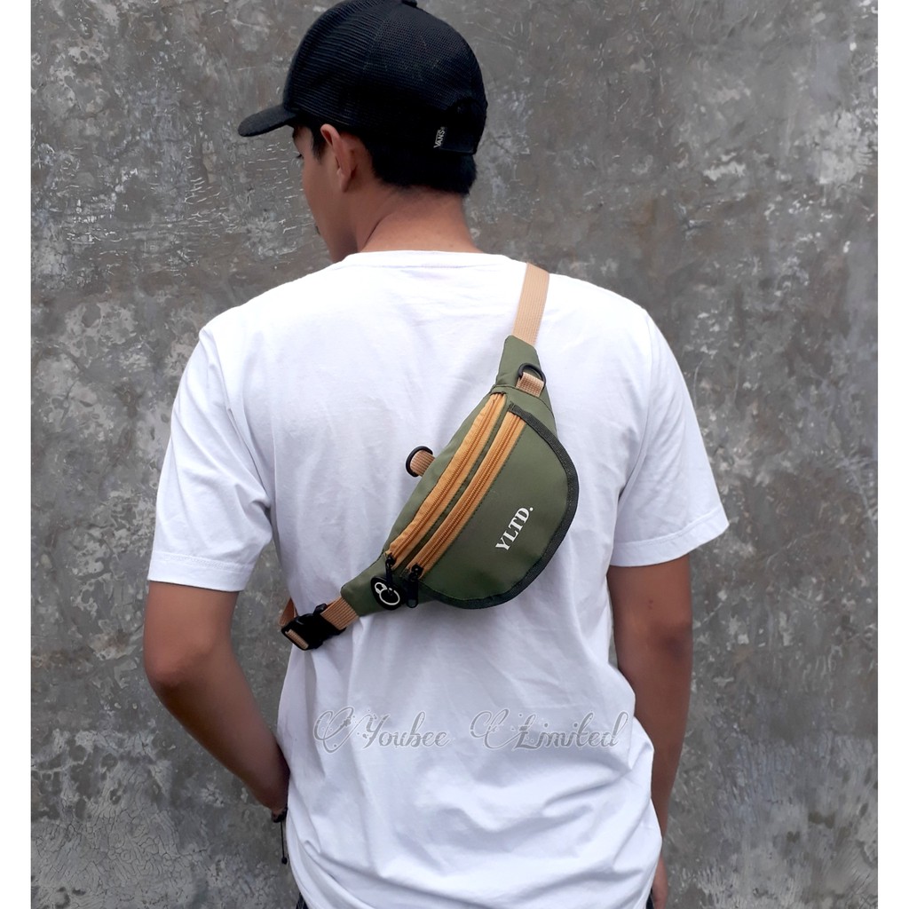 Tas Selempang Waistbag mini pria termurah