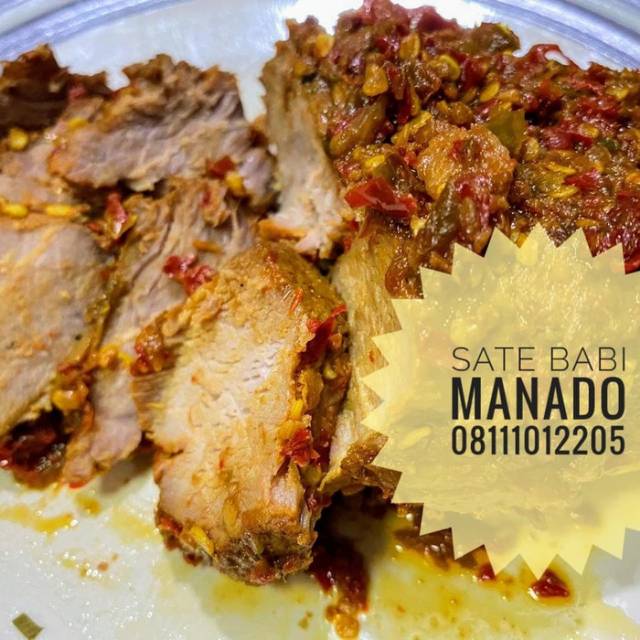 

Sate babi pedas khas manado