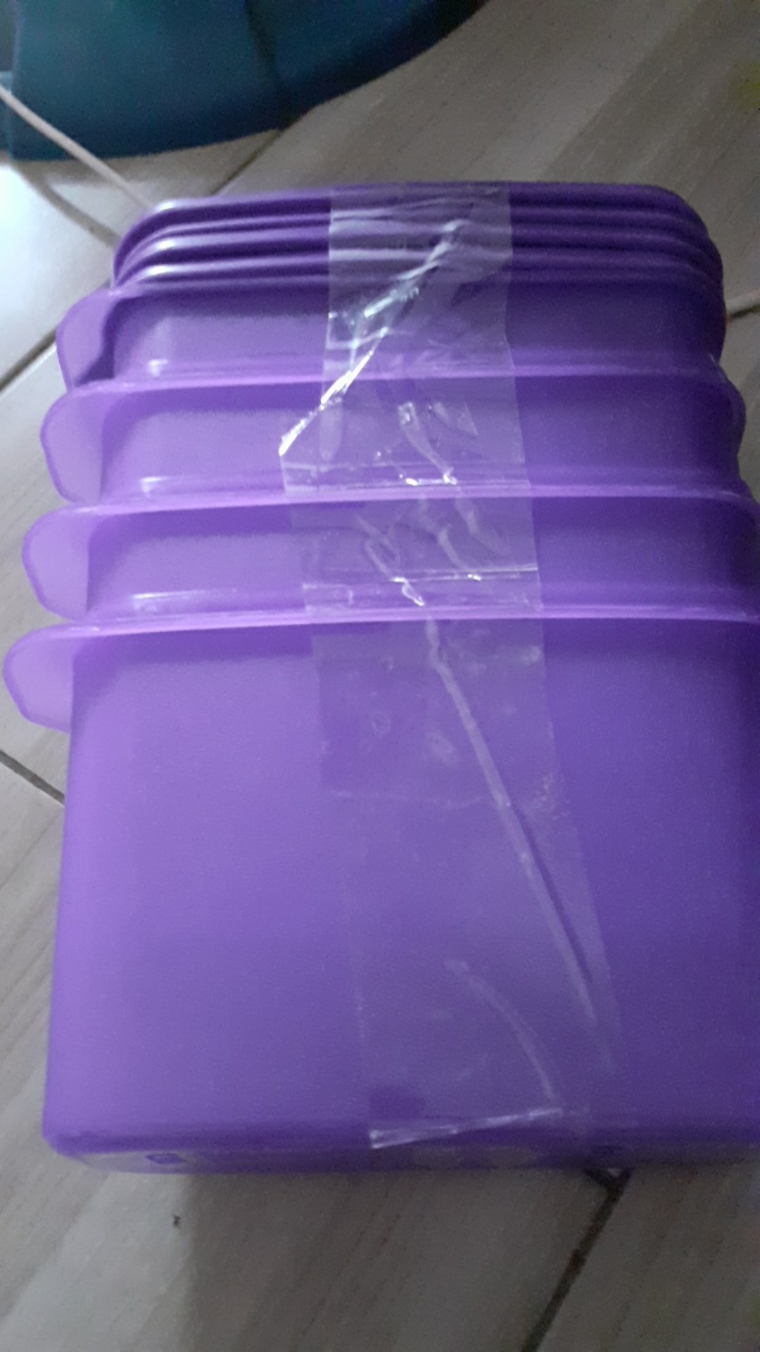 Tamika Jr Storage Purple Set Of 4 Pcs / Toples Kerupuk/ Toples Plastik/ Toples Makanan