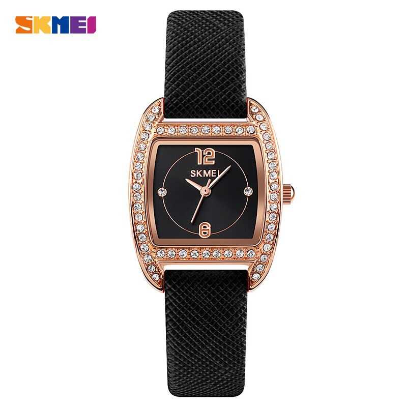 SKMEI Jam Tangan Analog Wanita  1770 Aneka warna Hitam Merah Biru Hijau kuning Titanium Gray Silver 