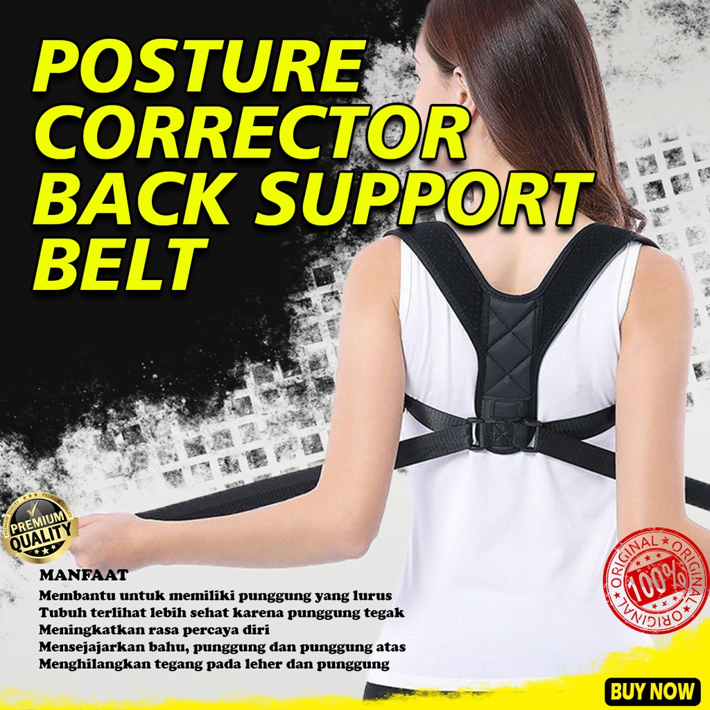 Posture Corrector Back Support Belt Corset Korset Penegak Punggung Badan Penyangga Punggung Alat Terapi Bahu Pundak Terapi Tulang Belakang Korset Anti Bungkuk Penegak Badan