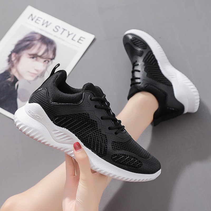 Sepatu DNY Running Shoes Perempuan Sepatu Olahraga Wanita Sneakers Cewek Spatu Zumba Jogging Lari Import 0054