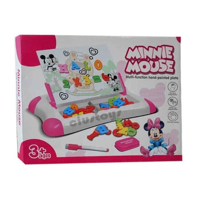 

MAINAN PAPAN TULIS ANAK DRAWING BOARD MAGNETIC MINNIE MOUSE 009-2044C