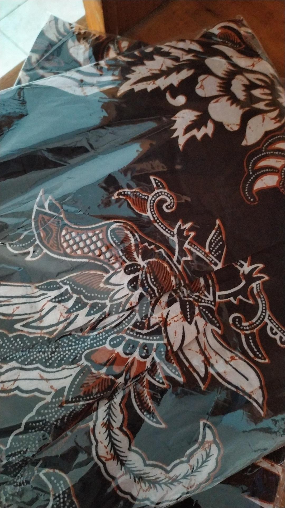 Batik Pria Size M L Xl Xxl  Bswart Batik Hrb026 Kenongo Hem Panjang Padi