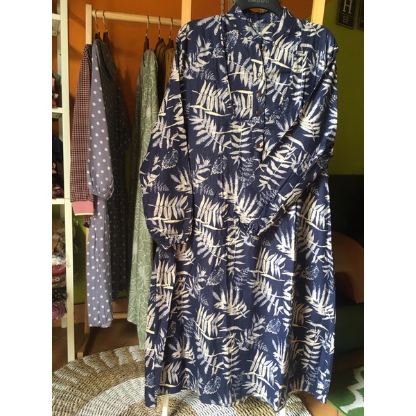 Tunik/ Long tunik motif daun