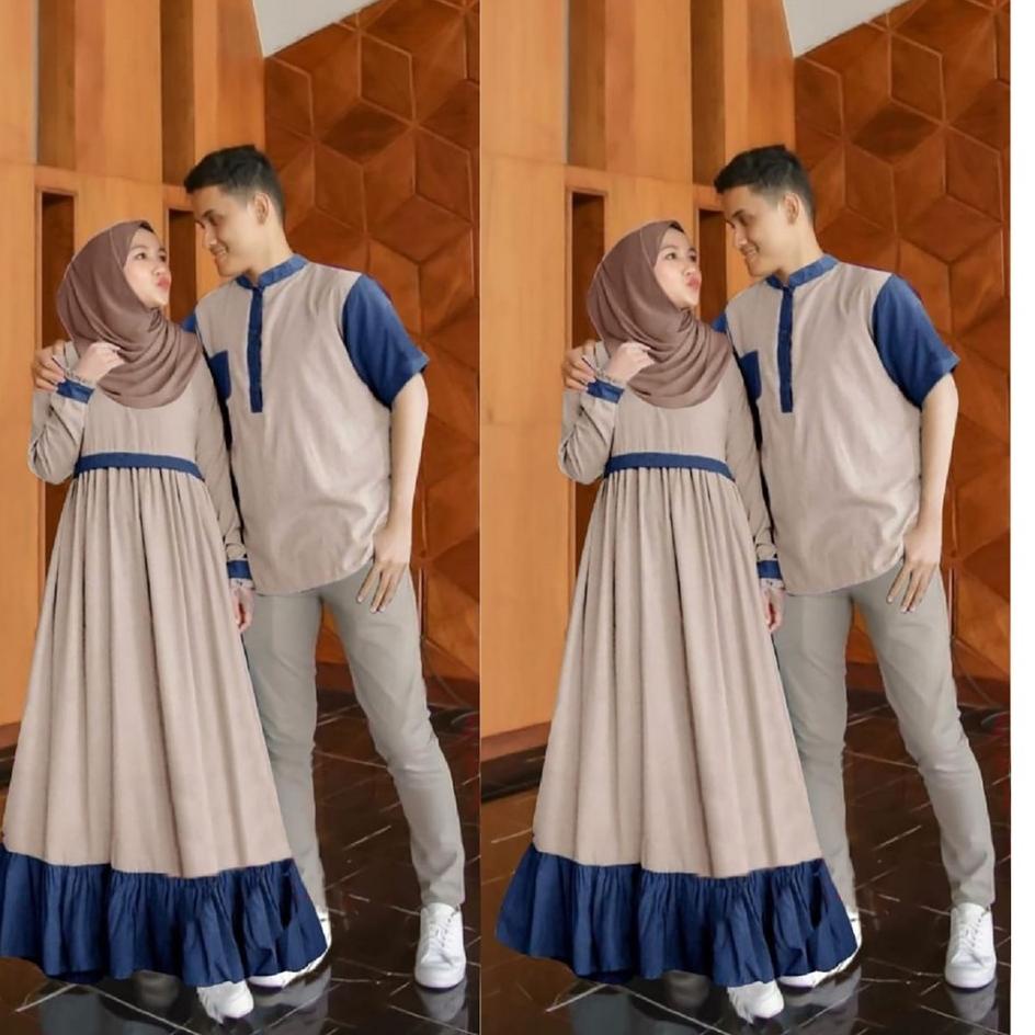 ✶ [ ] Couple Aron Baju Pasangan Muslim Pesta ◌