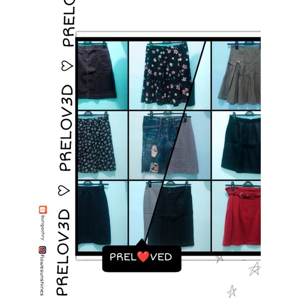 [PRELOVED] Preloved Skirt, Rok Preloved, Mini Skirt, Rok Mini, Midi Skirt