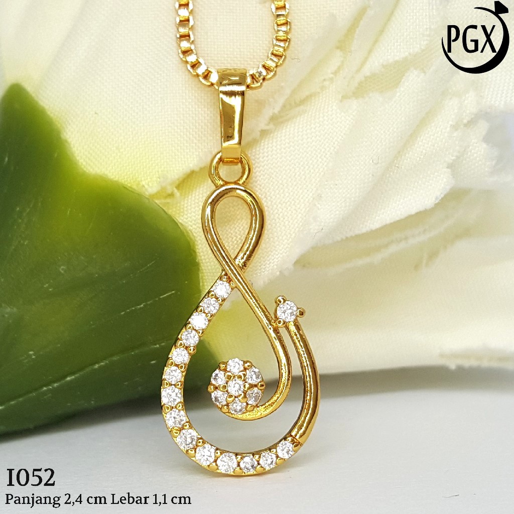 PGX Liontin Kalung Xuping Wanita Aksesoris Fashion Perhiasan Lapis Emas  - I052