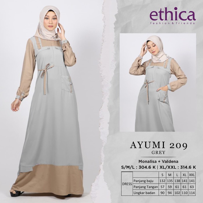 FASHION GAMIS TERBARU TREN 2020 ETHICA AYUMI 209 PREMIUM ORIGINAL BRAND / KUALITAS TERJAMIN BAIK