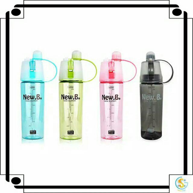 Botol Minum Sport New B 600ml - Botol Minum With Spray B61