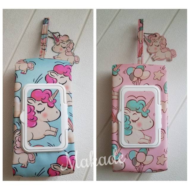 Tempat Tissu 2 in 1 cover Tisu Basah dan Kering / Tisu Travel / Pouch tissue