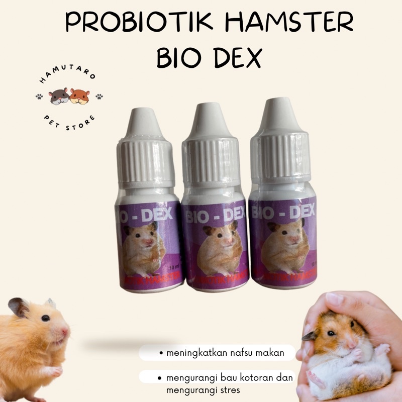 Vitamin Hamster Bio Dex Probiotik Untuk Nafsu Makan Dan Kesehatan