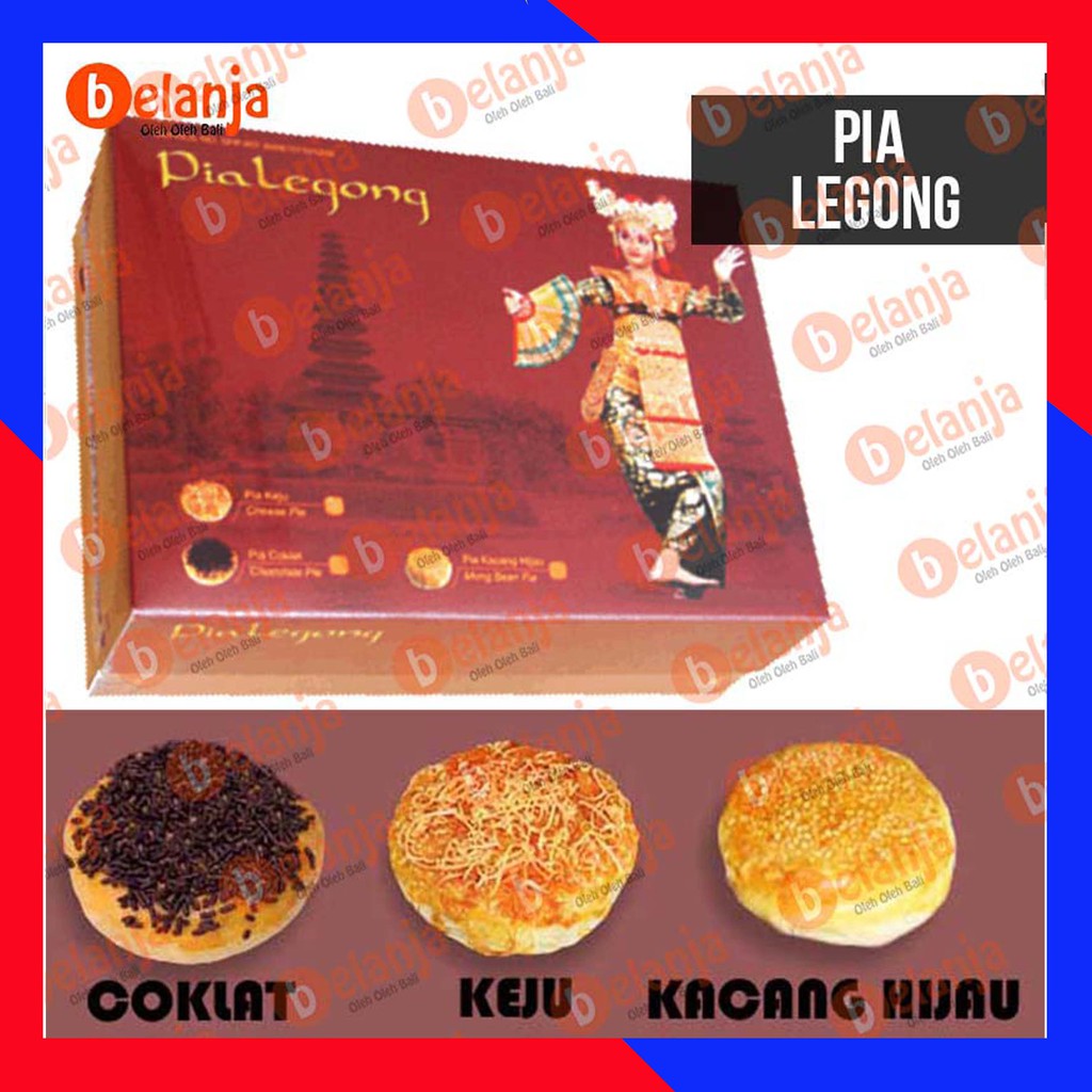 Pia LEGONG Mix (Coklat &amp; Keju) camilan bali oleh oleh bali pia asli bali