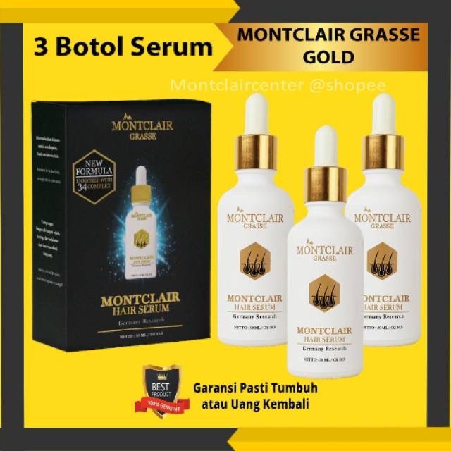 Montclair Hair Serum ORIGINAL 100% Penumbuh Rambut Bergaransi Best Seller Produk