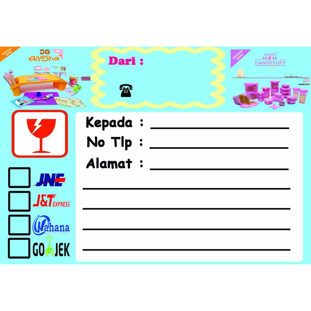 

Stiker Label Alamat Pengiriman Online Shop untuk Dropship