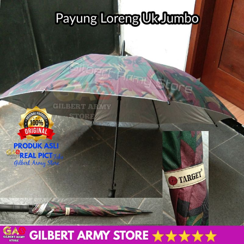 Payung Loreng Target Asli Original Ukuran Sedang Golf Jumbo Motif Camo Militer Tni Malvinas Us Gilbert Army Store Grosir