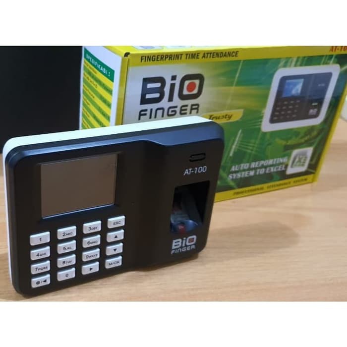Mesin Absensi Fingerprint Bio Finger At 100 Shopee Indonesia