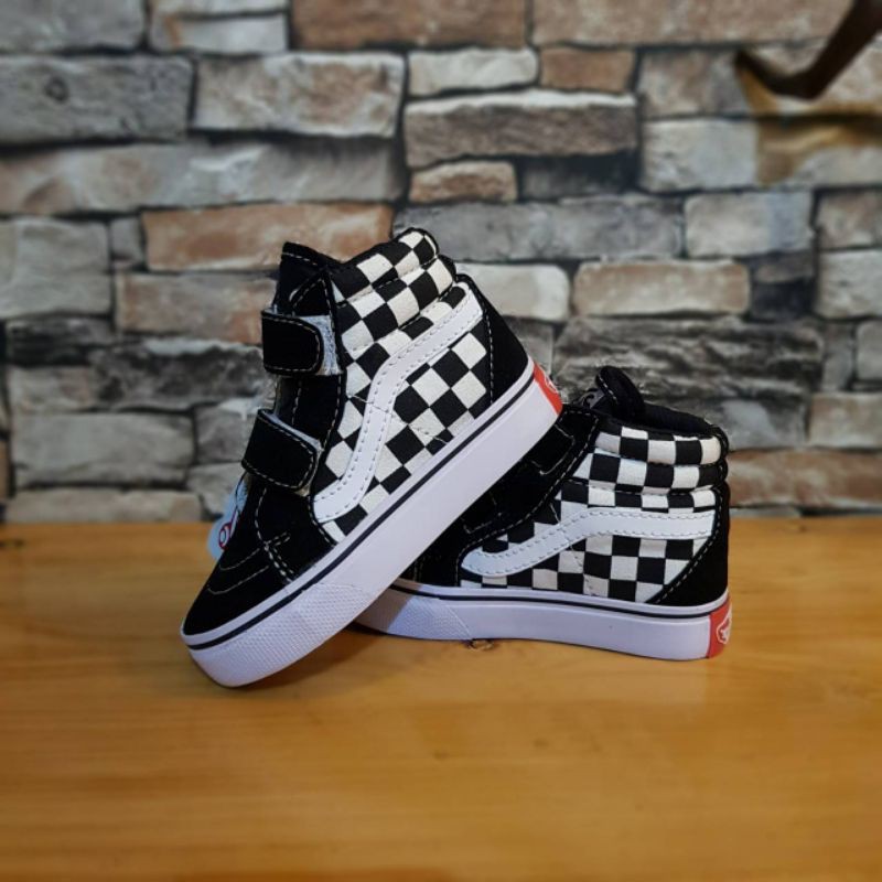 SEPATU ANAK CATUR SK8 PREMIUM HIGH QUALITY SEPATU ANAK VANS CHECKERBOARD