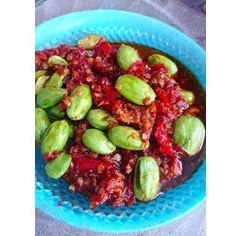 SAMBAL CUMI PETE / SAMBAL KEMASAN / CUMI PETAI / SAMBAL PETE / SAMBAL JAMBAL / SAMBAL JAMBAL PETAI (berat 100 gram) Waroeng Mba Ntie