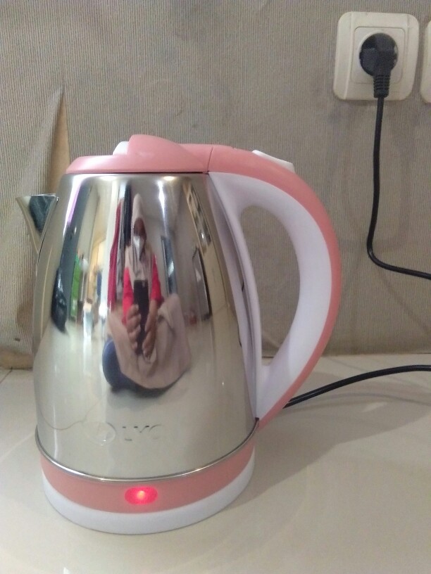 Teko Listrik 1.8l Kettle Electric 350w Pemanas Air Utk Kopi Teh / Teko Lipat Travelling