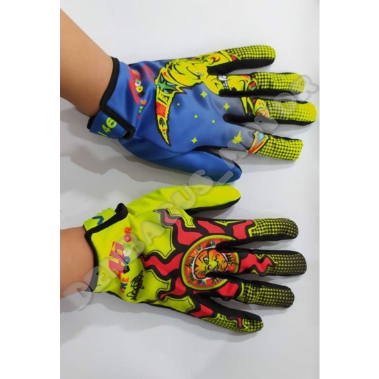 PROMO MURAH SARUNG TANGAN HARIAN FOX HITAM/SARUNG TANGAN BALAP VR 46/ SARUNG TANGAN POLKADOT/SARUNG 