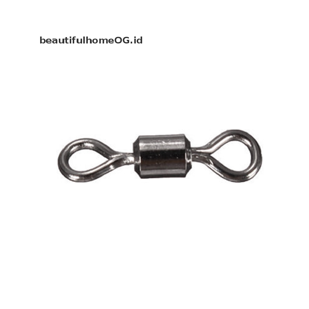 Beautifulhomeog.id / 100 Pcs Kili-Kili Swivel Bentuk Bulat Untuk Memancing Ikan Kerapu