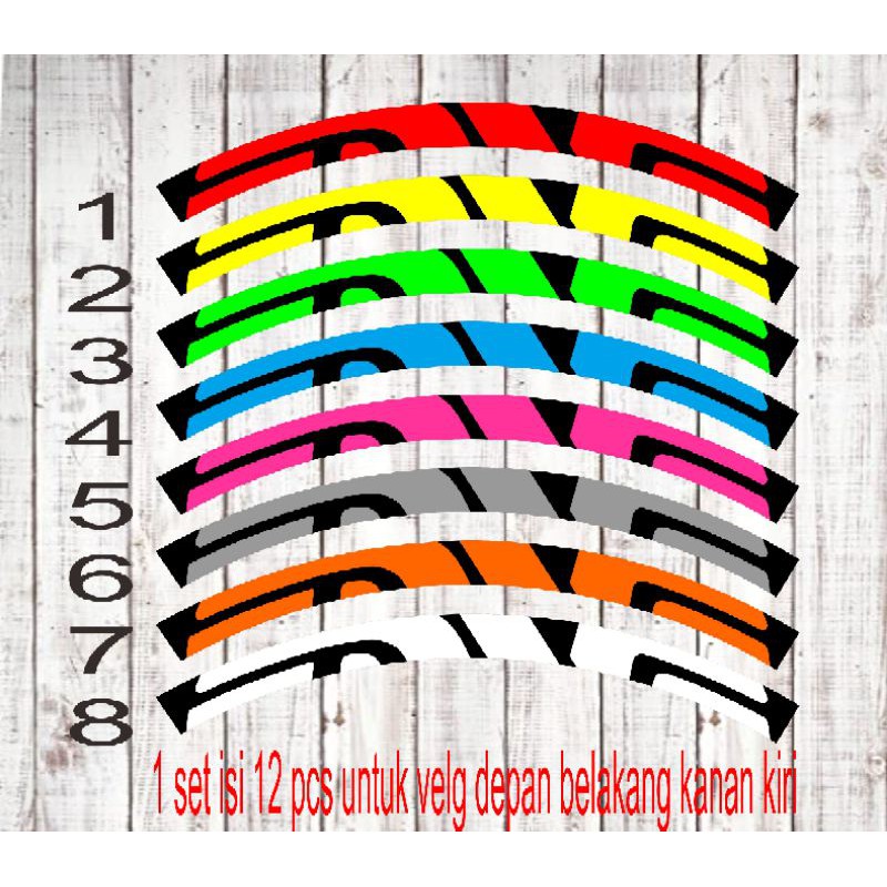 stiker decal velg rim enve sepeda MTB 26/27,5/29