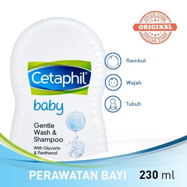 Cetaphil Baby Gentle Wash &amp; Shampoo 230ml Sampo Mandi Bayi