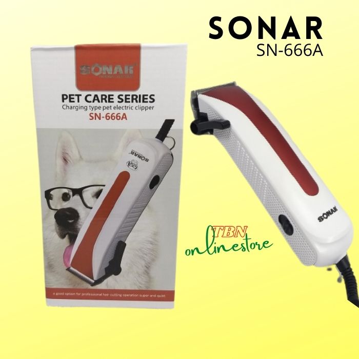 Mesin Alat Cukur bulu hewan peliharaan Professiomal Hair Clipper Pet Series Sonar SN 666A