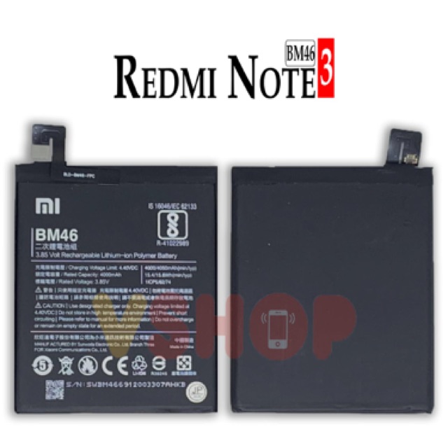 BATERAI BATRE FOR XIAOMI REDMI NOTE 3 - REDMI NOTE 3 PRO BM46 BATTERY