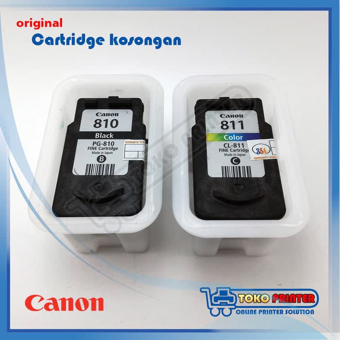 Cartridge Canon 810 811 Kosongan Original (sepasang)
