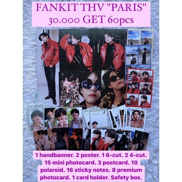 FANKIT THV TAEHYUNG PARIS 30.000 GET 60pcs