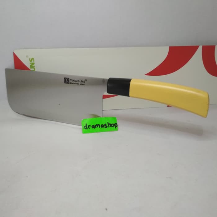 Pisau daging golok dapur lebar 6.5&quot; 6.5 inch gagang motif