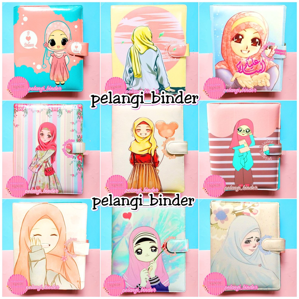 

Custom Binder Printing Motif Hijab A5 & B5
