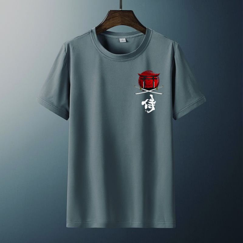 KAOS PRIA DEWASA UKRUAN S M L XL XXL XXXL MOTIF RUMAH  SAMURAI