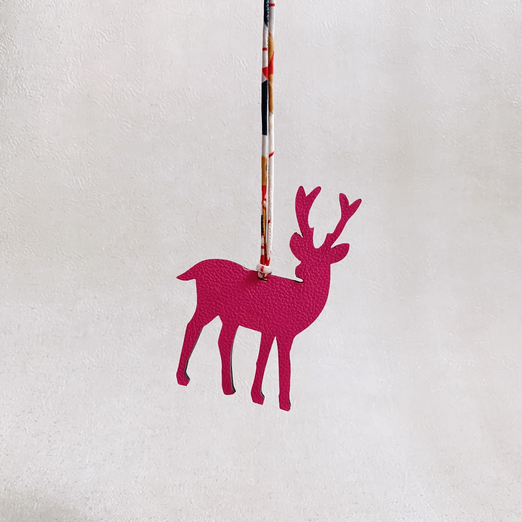 Deer Leather Bag Charm