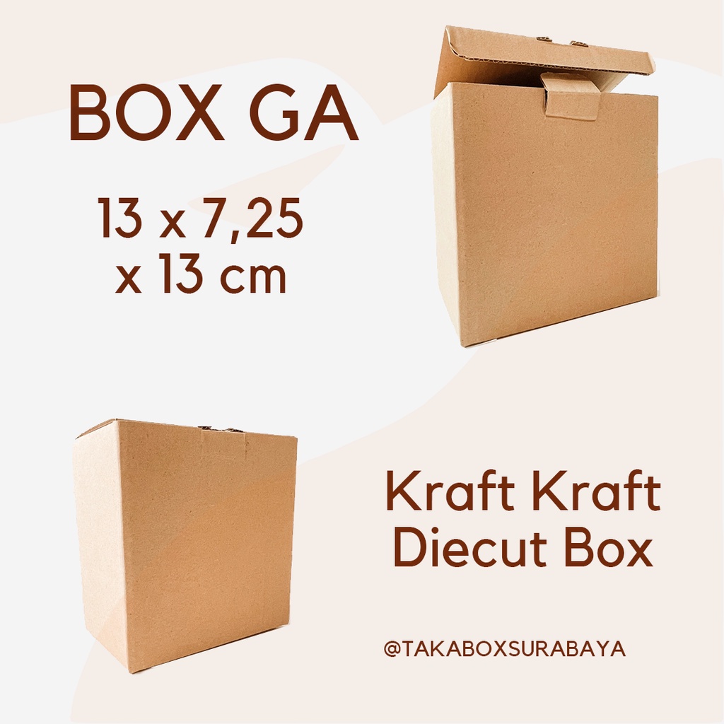 

5 pcs Box kardus untuk packaging pizza baju jersey serbaguna polos dus kemasan hampers diecut bflute coklat ecer murah souvenir multifungsi (GA)