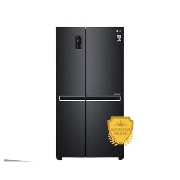 Kulkas Side By Side Lg 687 L Hitam Elegan 2 Pintu Kanan Kiri Low Watt 247 Squv Gcb247squv 247squv Shopee Indonesia