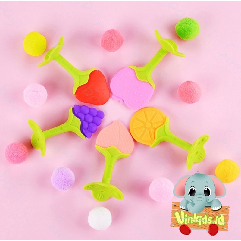 Mainan Gigitan Bayi Bentuk Buah / BPA Free Teether Baby