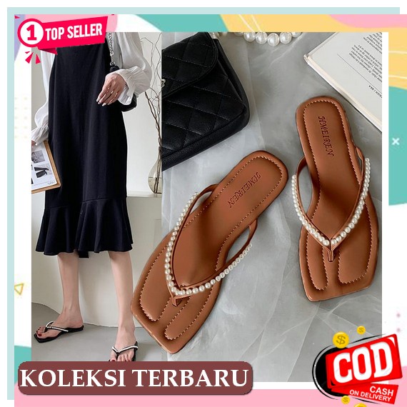 Sendal Sandal Wanita Murah Terbaru Korea Tali Import C4Ll1 Defect Series O Main Santai Ibu2 Original