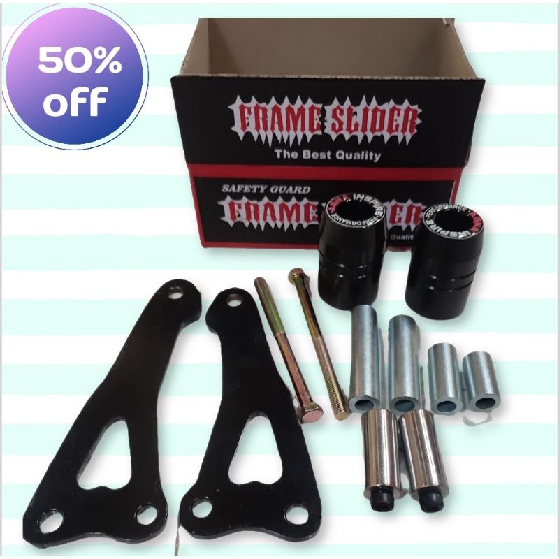 Frame slider ninja fi 250 new / pengaman fairing motor kawasakl ninja fi new 2018