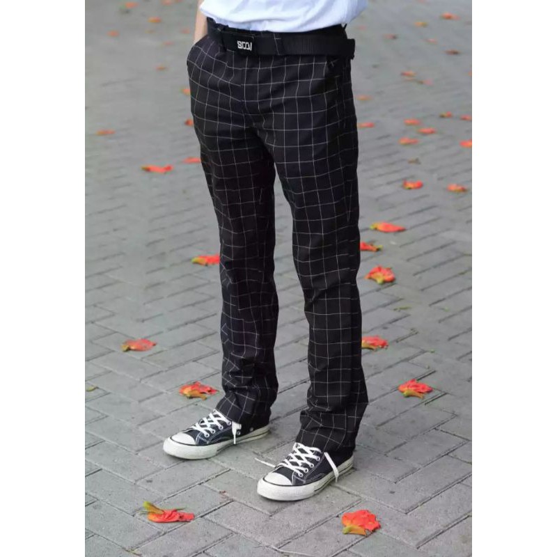 Celana Tartan Pants / Celana Kotak Kotak Premium Hype Beast / Celana Tartan Pria