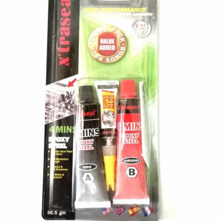 

Model baru - Lem Epoxy/Lem Resin/Lem 4menit warna Grey/Clear setara Dextone Epoxy 시