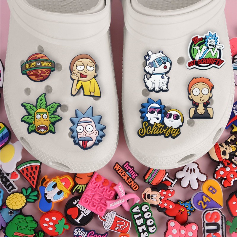 Jual Crocs Jibbitz Random Style PVC Cute Cotton Clog Charms Pins for