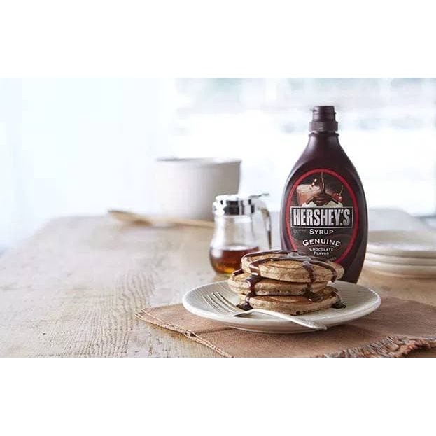 

New Ready Stock !!! Machin | Hershey's Hershey Chocolate Syrup Fat Free 680g Cokelat Coklat Topping