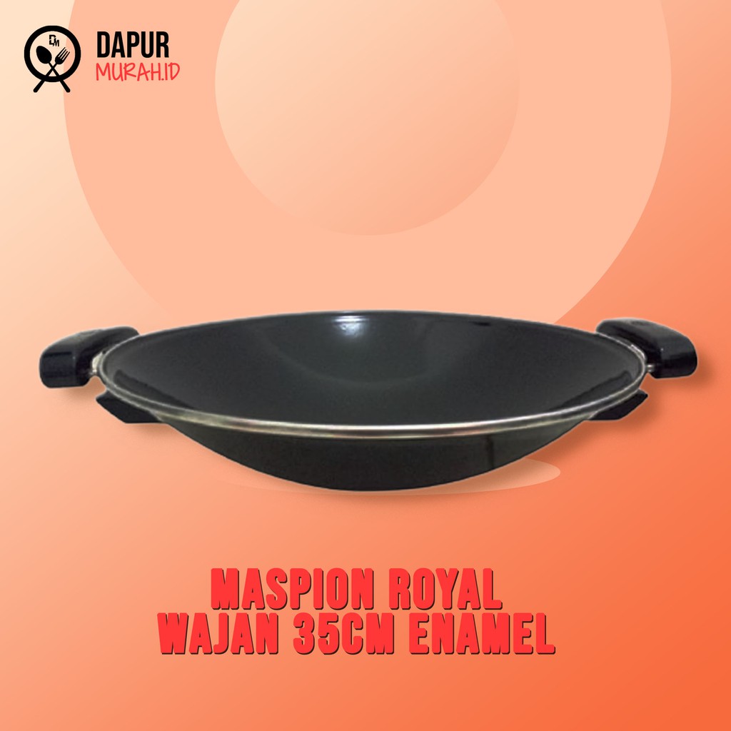 Maspion Royal Wajan Kesehatan Enamel - 35 cm