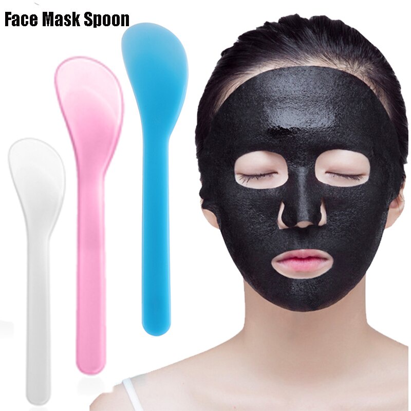 10pcs Brush Masker Wajah Bahan Plastik Ukuran Mini